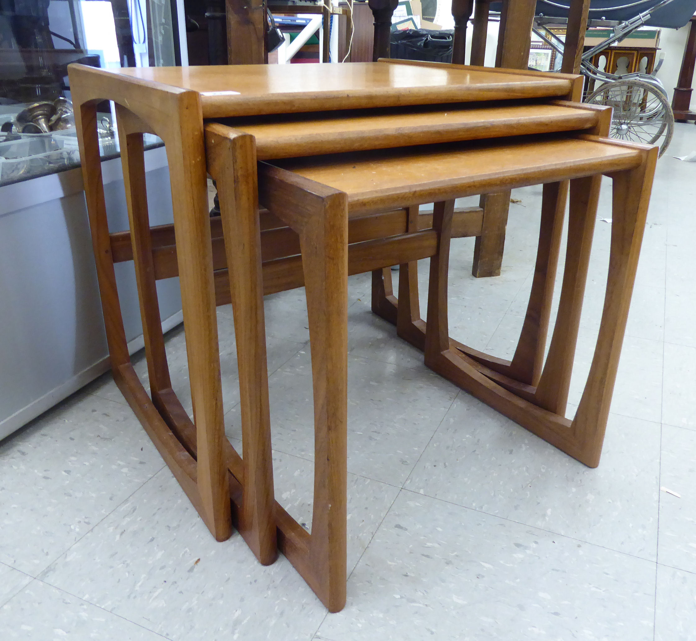 A nesting set of three G-Plan teak occasional tables, - Image 2 of 2