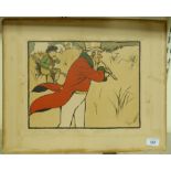 After Cecil Aldin - 'Golfers' print bears a pencil signature 10'' x 6'' mounted OS6