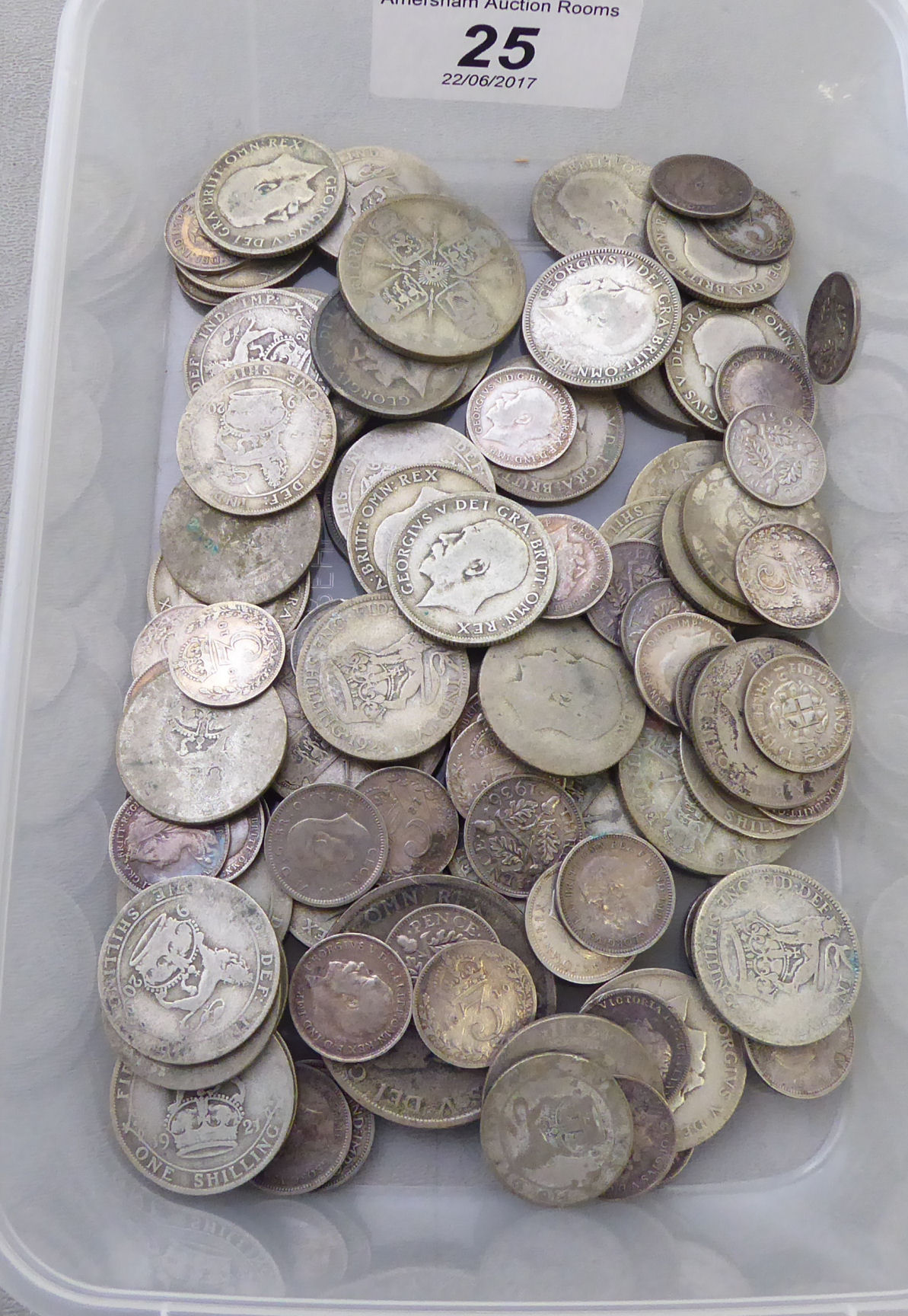 Uncollated pre-decimal British coins: to include shillings and florins CS