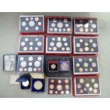 Franklin Mint and other proof coins: to include 'The 1996 Coins of the UK' cased with certificate
