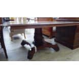 A William IV mahogany breakfast table,