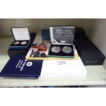 Franklin Mint and other proof coins: to include 'The 25th Anniversary £1 Coin Collection' boxed