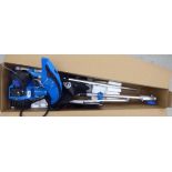 An 'as new' SGS 52cc petrol strimmer with attachments boxed RAM