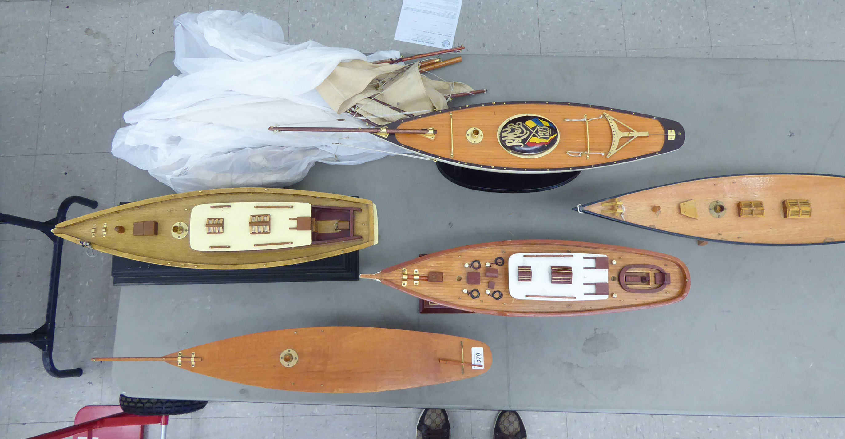 Five similar modern scratch built sailing boats, - Image 2 of 2