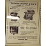 A painted metal sign 'Thomas Crapper & Co' 20'' x 26'' SR