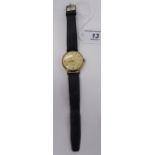 A mid 20thC 9ct gold cased gentleman's Smiths wristwatch;