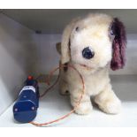 A 1970/80s battery operated fur fabric toy,