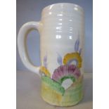 A Clarice Cliff Bizarre pottery Lynton shape, tall,