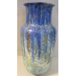 A 1930s Bretby pottery vase of cylindrical form,