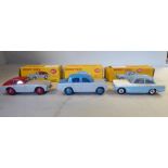 Three boxed Dinky Toys model vehicles, viz.