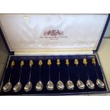 'The American Royal Family 1607-1776' a set of ten silver spoons,
