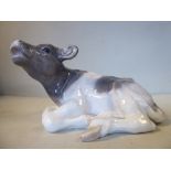 A Royal Copenhagen porcelain model 'Calf' by Knud Kyhin, no.