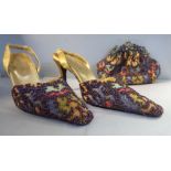 A pair of lady's Farfalla sling-back shoes,