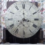 A late 18thC oak longcase clock,