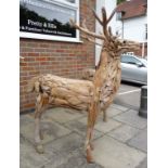 A driftwood sculpture,