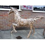 A driftwood sculpture,