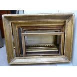 Ten 19thC and later gilt and other picture frames largest 32'' x 26'' BSR