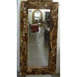 A modern mirror, the plain plate in a frame,