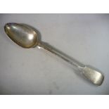 An early Victorian silver fiddle pattern basting spoon John & Henry Lias London 1847