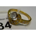 An 18ct gold ring,