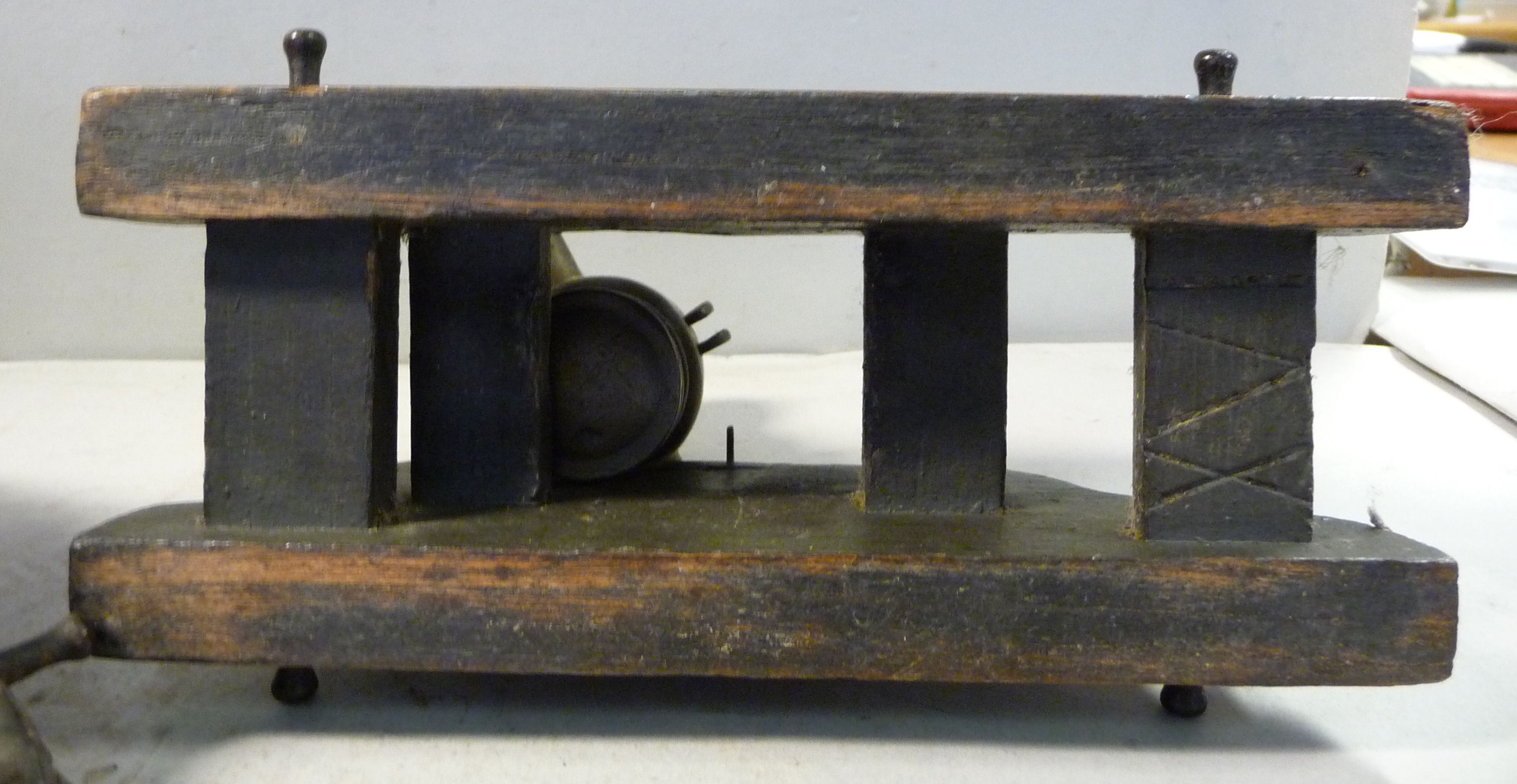 A pair of late 19thC miniature model mortars, - Image 9 of 10