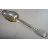 An early Victorian silver fiddle pattern basting spoon William Robert Smily London 1851