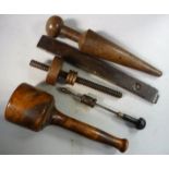 Late 19th/early 20thC artisan handtools, viz.