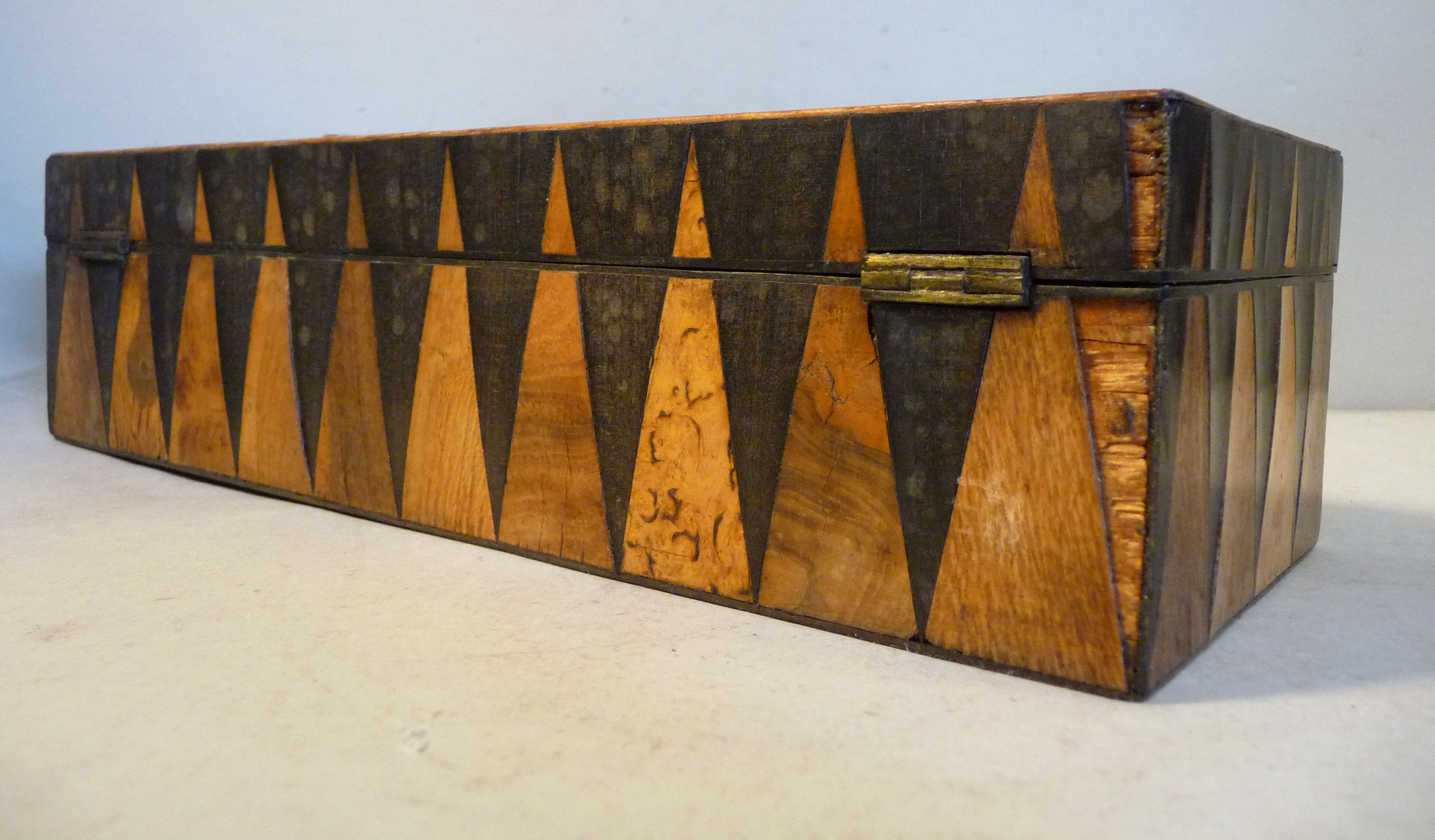 A late 19thC parquetry box, - Image 4 of 8