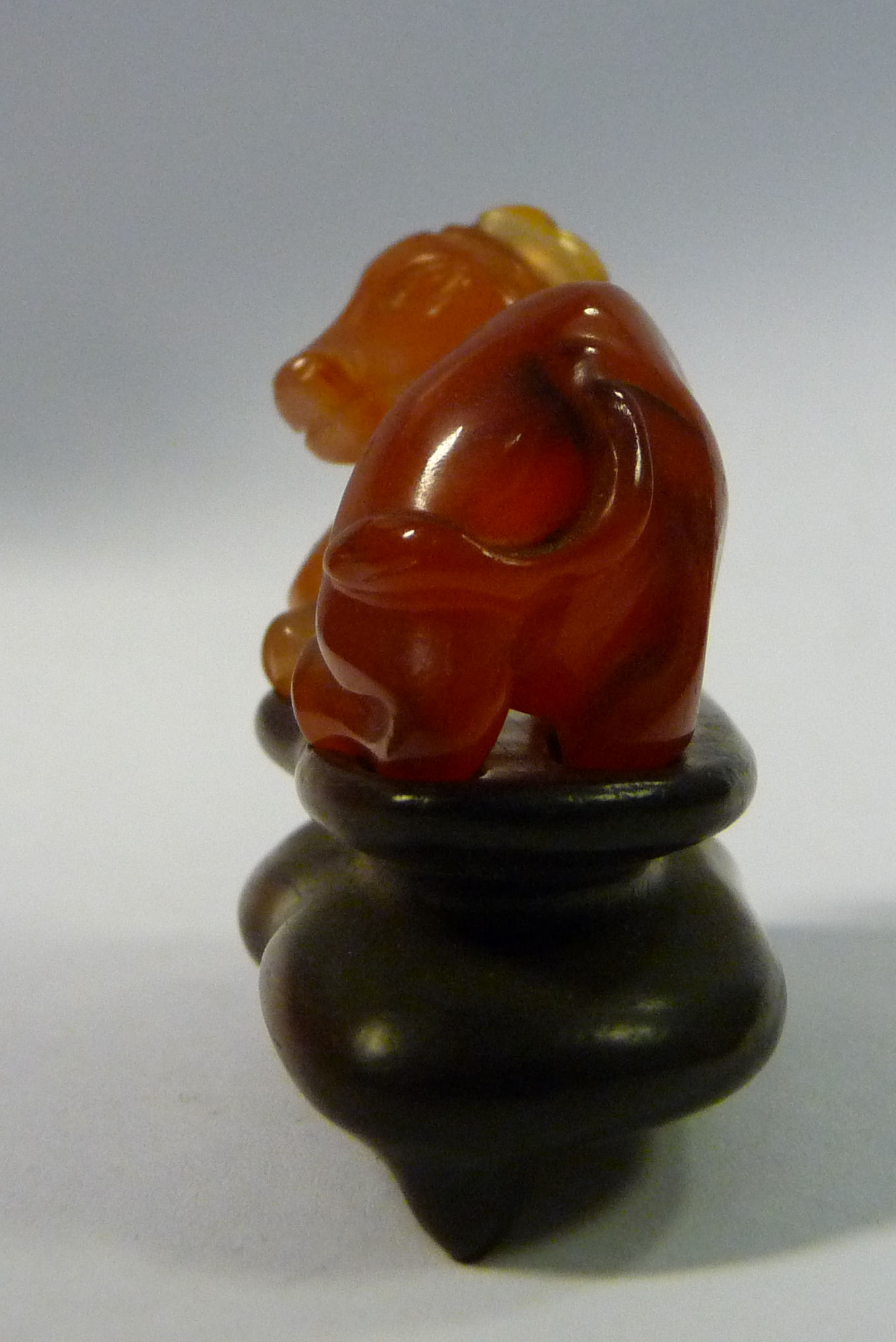 An early 20thC carved orange jadeite model, - Image 7 of 10