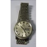 An Omega Constellation stainless steel cased chronometer bracelet wristwatch,