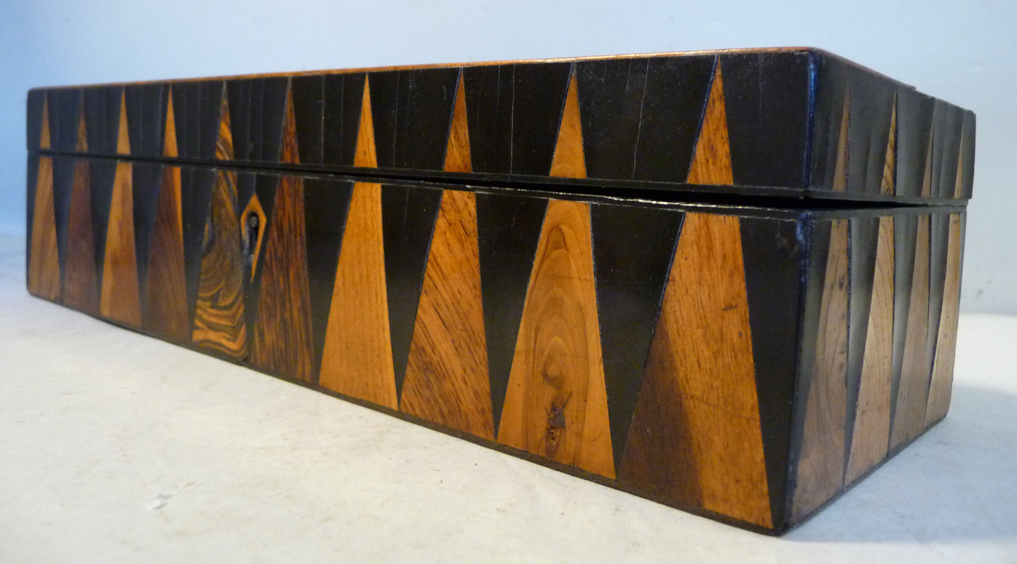 A late 19thC parquetry box, - Image 2 of 8