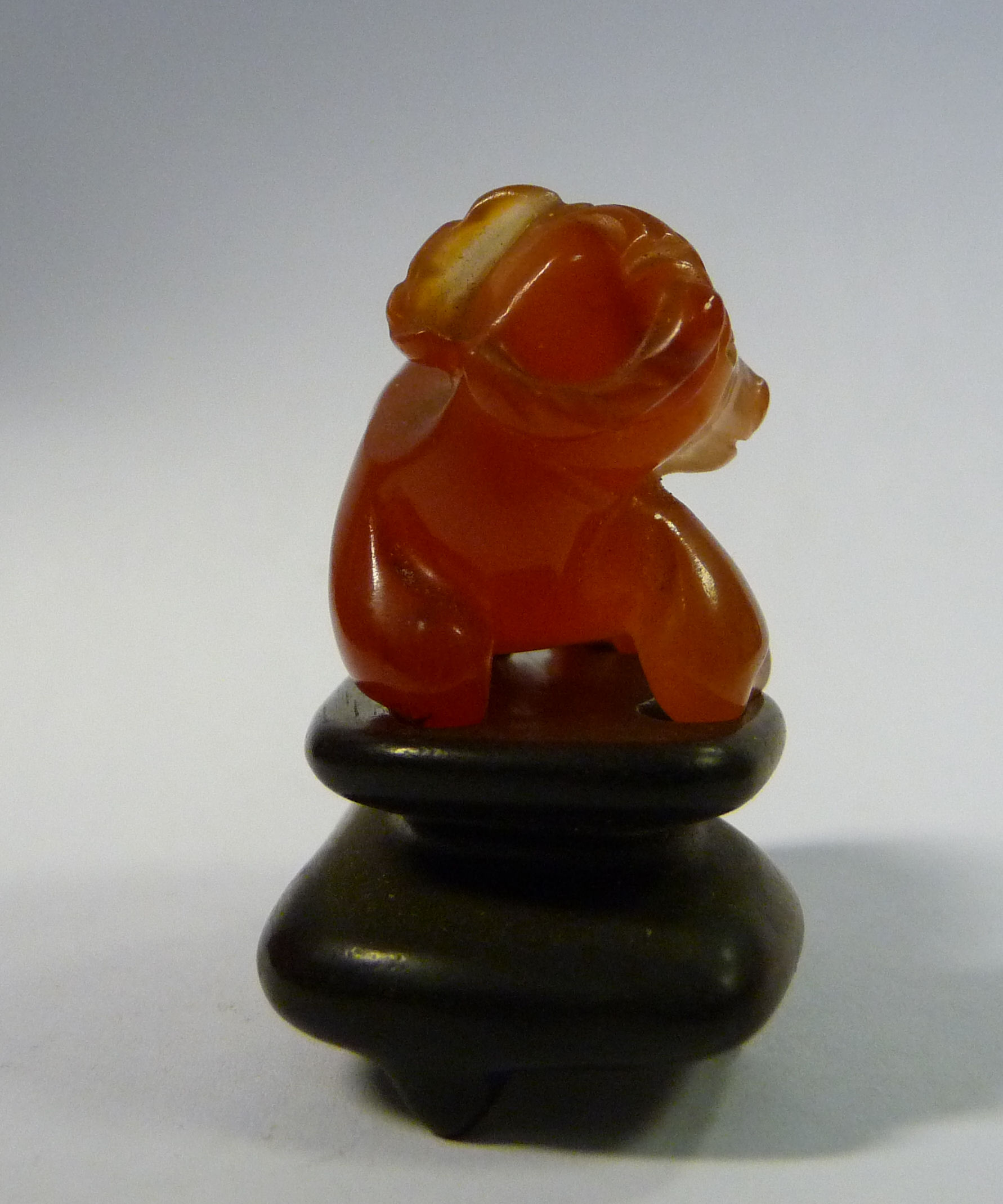 An early 20thC carved orange jadeite model, - Image 3 of 10