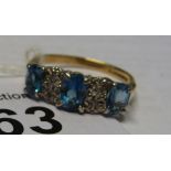 A 9ct gold ring,