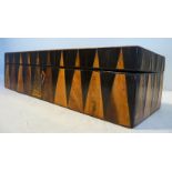 A late 19thC parquetry box,