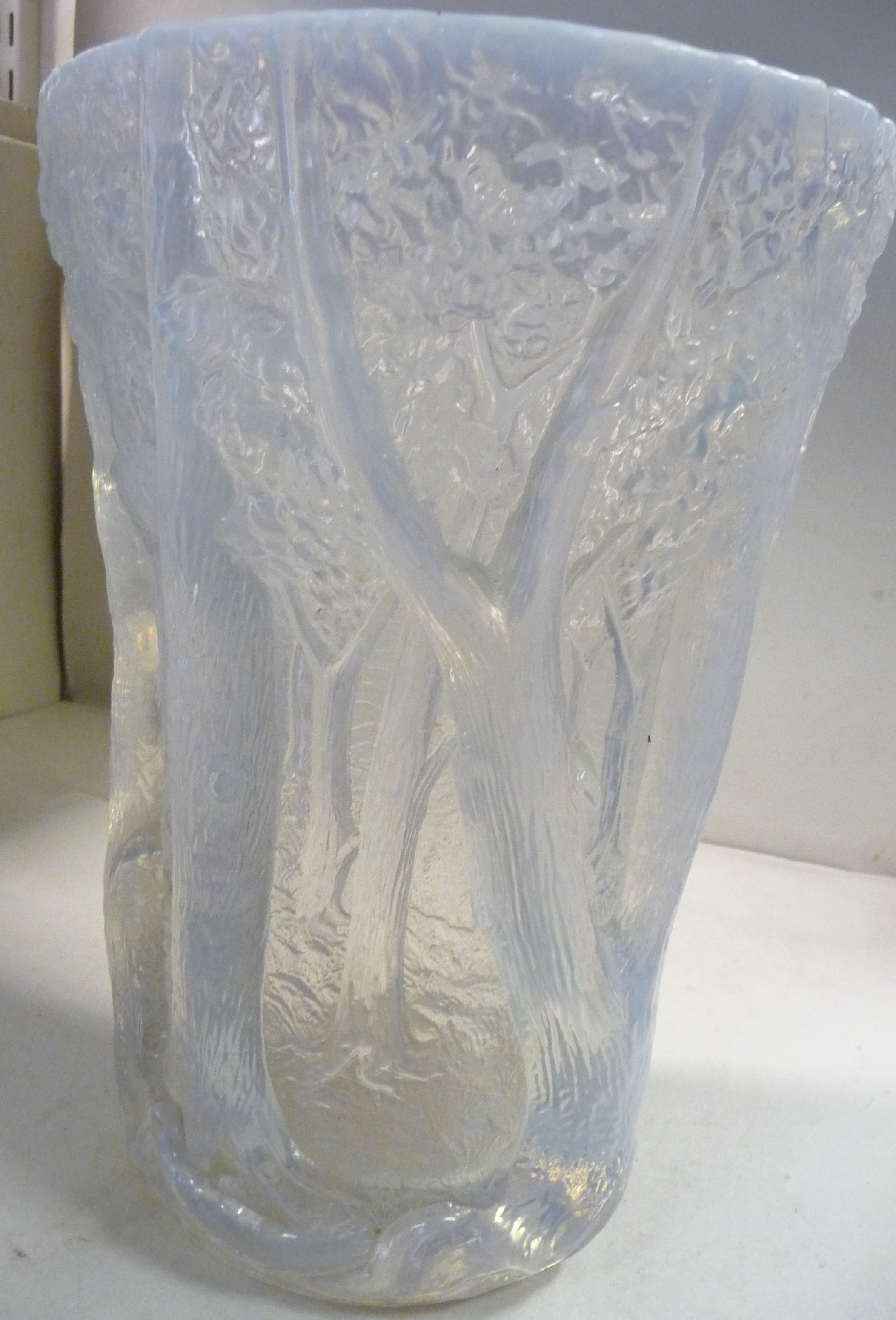 A 1930s French irridescent glass vase of tapered form, - Image 6 of 8