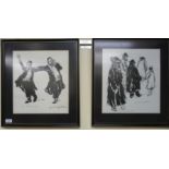 Felix Fabian - two studies of Jewish men Limited Edition prints 4/75 and 5/75 bearing pencil