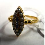 A late Victorian 18ct gold ruby,