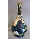 A modern Moorcroft pottery bulbous bottle vase,