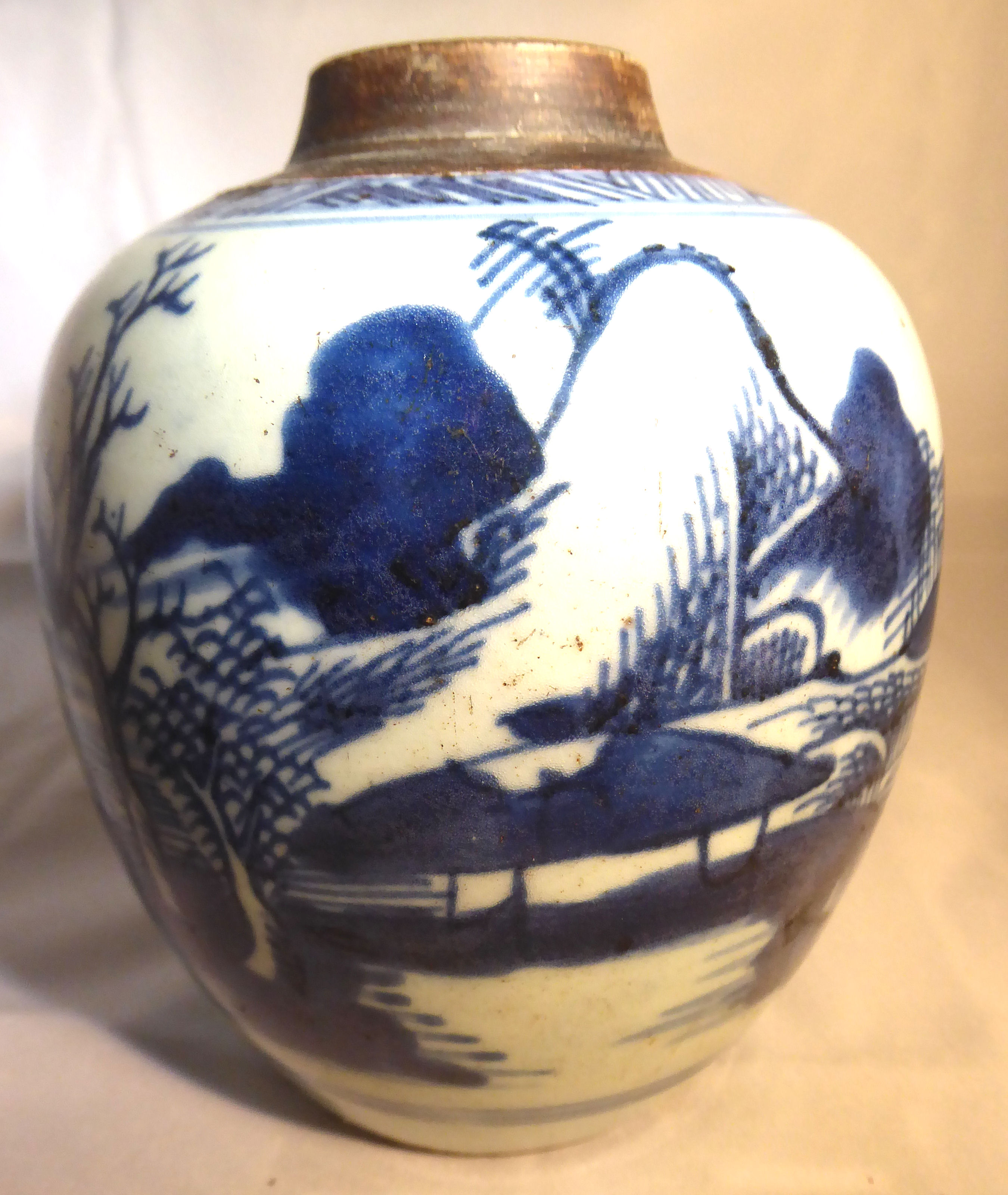 A late 19thC Chinese porcelain vase of squat, bulbous form, - Image 3 of 7