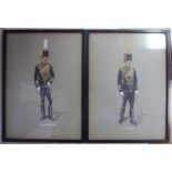 Herbert Benham - a pair of military, uniform studies,