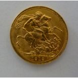 A George V sovereign,