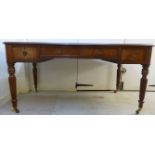 A William IV mahogany library table,