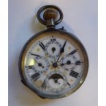 An early 20thC silver cased pocket watch,