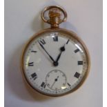 A 9ct gold Dennison cased pocket watch,