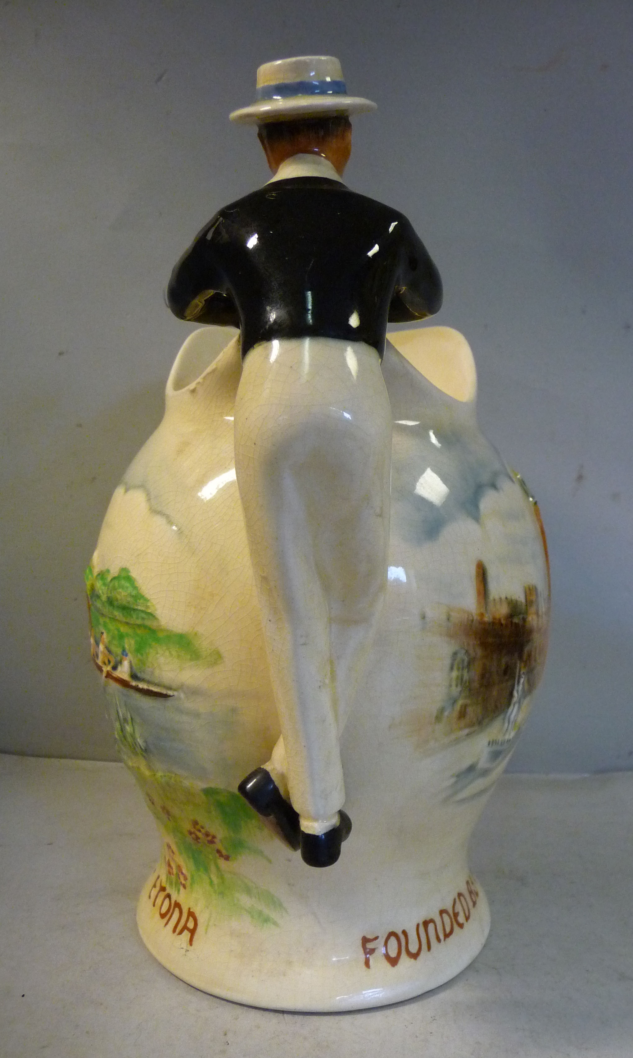 A Crown Devon Fieldings china novelty musical jug, featuring Eton Collage, - Image 4 of 7