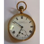 A Waltham 9ct gold cased pocket watch,