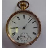 A 9ct gold cased pocket watch,