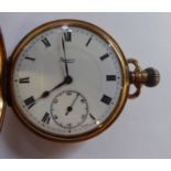 A 9ct gold cased full hunter pocket watch,