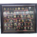 Forty-five military cap badges, for cavalry regiments, some copies,