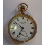 A Kendall & Dent 9ct gold cased pocket watch,